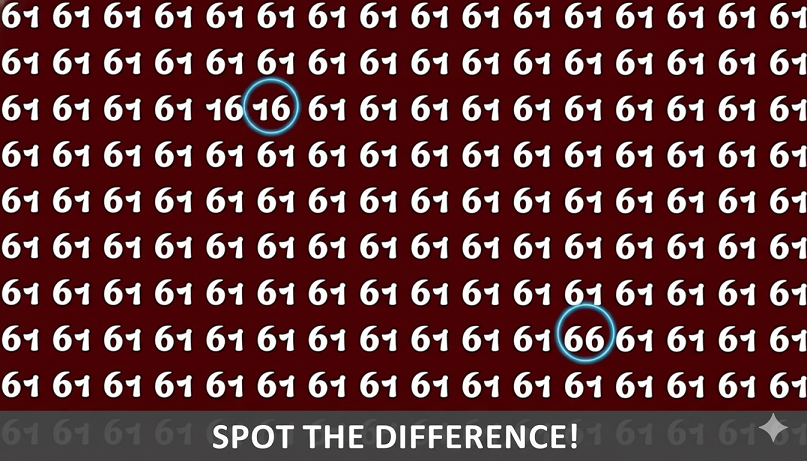 Optical Illusion: Spot The Numbers 16 And 66 in 7 Seconds