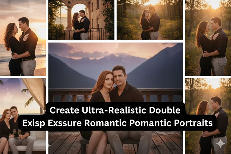 8 Google Gemini AI Photo Editing Prompts for Couples to Create Ultra-Realistic Double Exposure Romantic Portraits