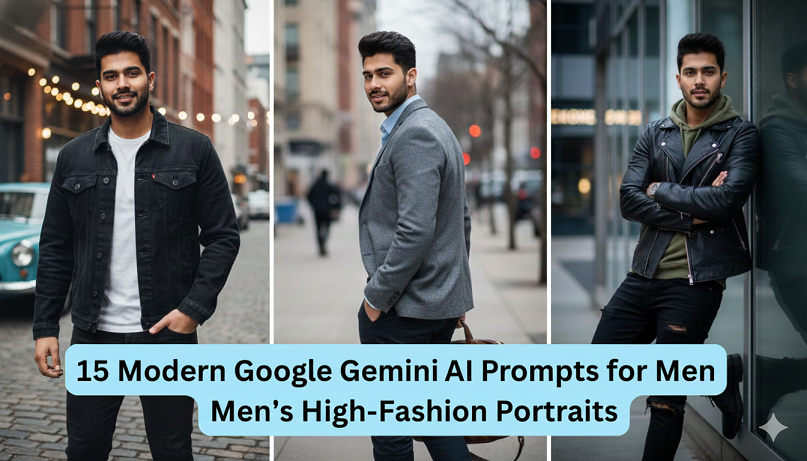 18 Best Google Gemini AI Photo Editing Prompts for Men to Create 4K HD Portraits