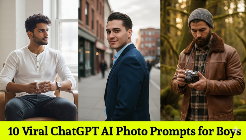 10 Viral ChatGPT AI Photo Prompts for Boys: Create Trending Edits Fast in 2026