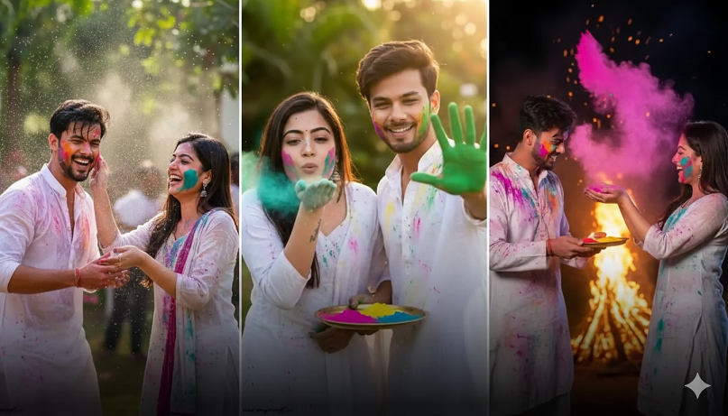 Top 10 Trending AI Prompts for Holi Special Looks