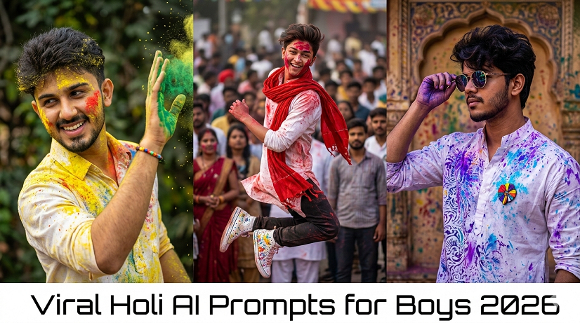 Top 10 Viral Holi AI Prompts for Boys Gemini in 2026